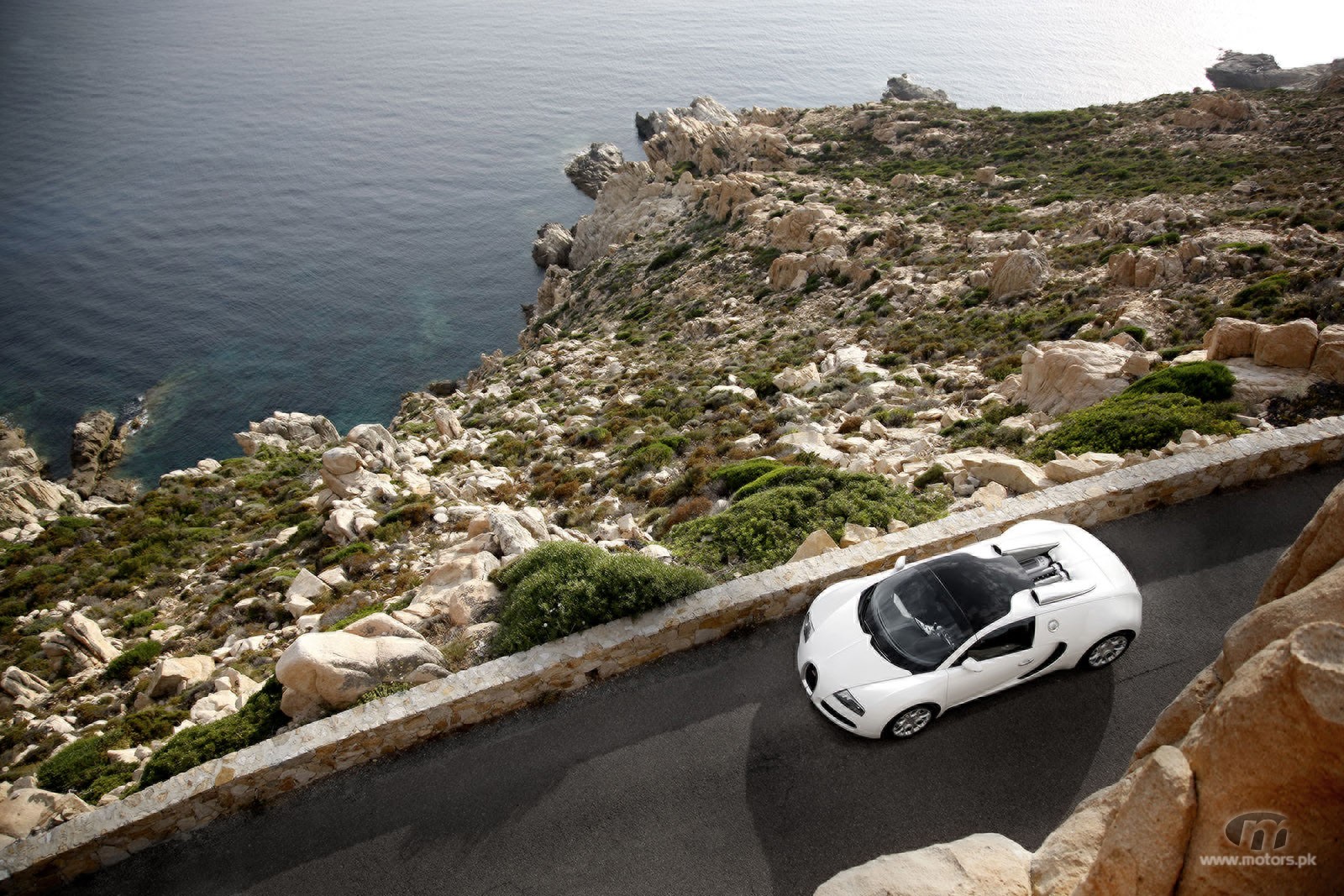 bugatti veyron 2012 top view